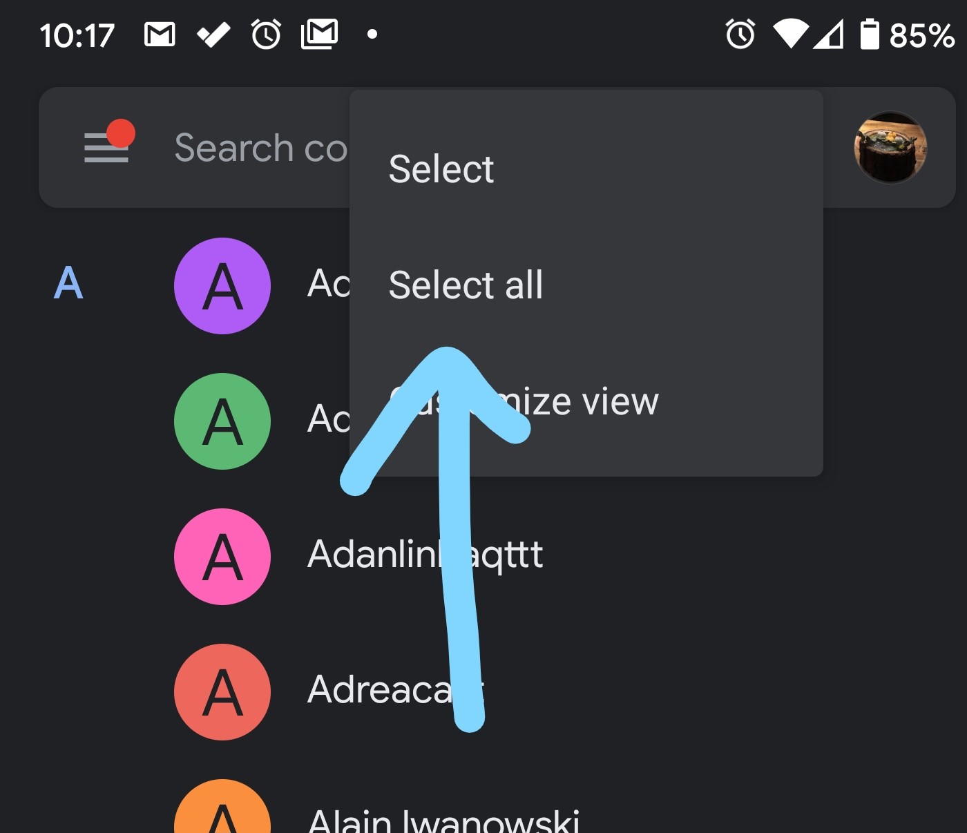 transfer contacts via bluetooth android