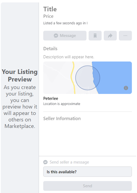 product listing preview on facebook marketplace