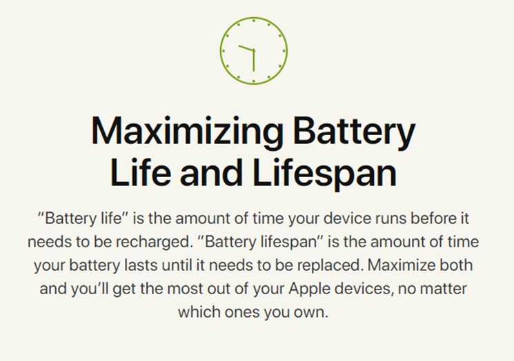 Battery Life Maximizing Information