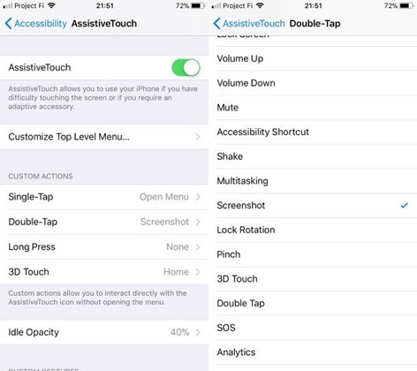 How to Take an iPhone Screenshot Without Home or Power Buttons